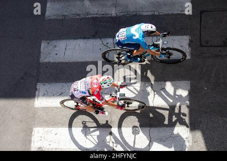 Alessandro Bremec/LaPresse 27. Mai 2021 Italien Sport Radfahren Giro d'Italia 2021 - Ausgabe 104th - Etappe 18 - von Rovereto nach Stradella im Bild: Ankunft Stockfoto