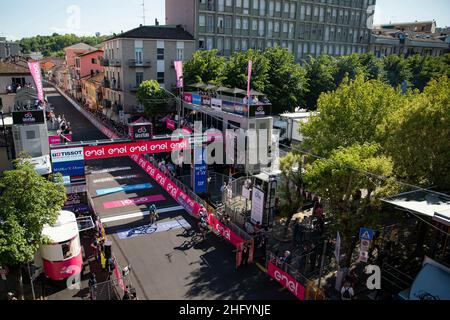 Alessandro Bremec/LaPresse 27. Mai 2021 Italien Sport Radfahren Giro d'Italia 2021 - Ausgabe 104th - Etappe 18 - von Rovereto nach Stradella im Bild: Ankunft Stockfoto