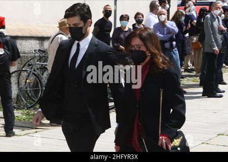 Foto Mairo Cinquetti - LaPresse 29 05 2021 Milano cronaca A Milano l'ultimo saluto a Carla Fracci nella chiesa di San Marco Nella Foto : Roberto Bolle Foto Mairo Cinquetti - LaPresse 29. Mai 2021 Mailand - Italien News Beerdigung von Carla Fracci in San Marco Churc in Mailand im Bild: Roberto Bolle Stockfoto