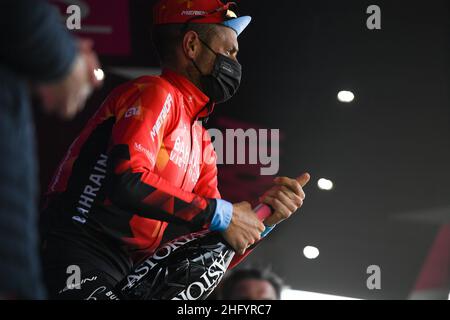 Marco Alpozzi/LaPresse 29. Mai 2021 Italien Sport Cycling Giro d'Italia 2021 - Ausgabe 104th - Etappe 20 - von Verbania nach Valle Spluga Alpe Motta im Bild: CARUSO Damiano (ITA) (BAHRAIN SIEGREICH) Stockfoto