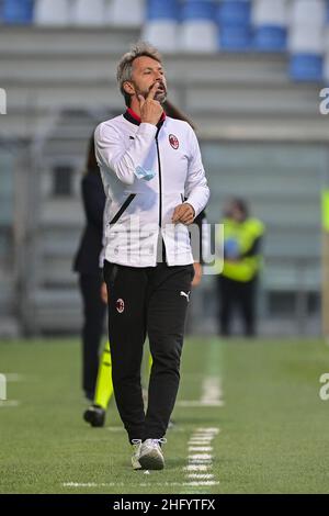 Fabio Rossi/AS Roma/LaPresse 30/05/2021 Reggio Emilia (Italien) Sport Soccer Mailand-Roma Italienischer Pokal Frauenfinale 2020/2021 - Mapei Stadium im Bild: Maurizio ganz Stockfoto