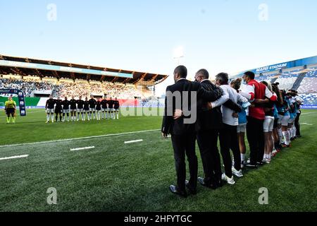 Claudio Furlan/LaPresse 30. Mai 2021 Reggio Emilia, Italien Sport Fußball Frauen Coppa Italia Finale Mailand gegen Roma auf dem Foto: Line up Stockfoto