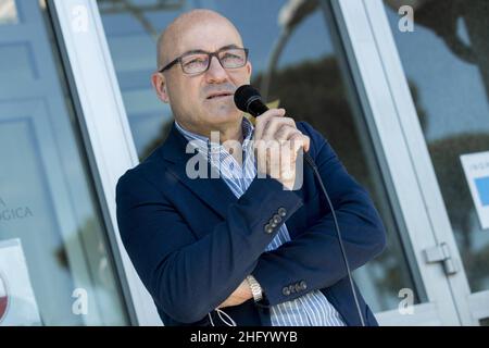 Roberto Monaldo / LaPresse 04-06-2021 Rom (Italien) Politik Einweihung der Klimauhr im Ministerium für ökologischen Wandel im Bild Roberto Cingolani Stockfoto