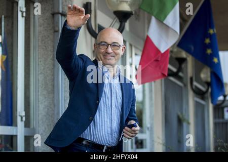 Roberto Monaldo / LaPresse 04-06-2021 Rom (Italien) Politik Einweihung der Klimauhr im Ministerium für ökologischen Wandel im Bild Roberto Cingolani Stockfoto