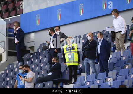 LaPresse - Fabio Ferrari 04. Juni 2021 Bologna, Italien Sportfußball Italien gegen Tschechien - Freundschaftsspiel - ‘Dall'Ara' Stadion von Bologna. Im Bild: Unterstützer Stockfoto