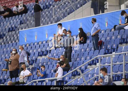 LaPresse - Fabio Ferrari 04. Juni 2021 Bologna, Italien Sportfußball Italien gegen Tschechien - Freundschaftsspiel - ‘Dall'Ara' Stadion von Bologna. Im Bild: Unterstützer Stockfoto