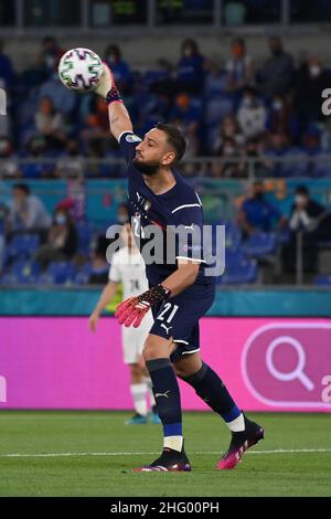 Foto Alfredo Falcone - LaPresse11/06/2021 Roma ( Italia)Sport CalcioTurchia - ItalienCampionato Europeo di Calcio - Stadio Olimpico di RomaNella foto:donnarummaFoto Alfredo Falcone - LaPresse11/06/2021 Roma (Italien)Sport SoccerTurchia - ItalienFußball-Europameisterschaft - Olimpico Stadion von Romain Bild:donnarumma Stockfoto