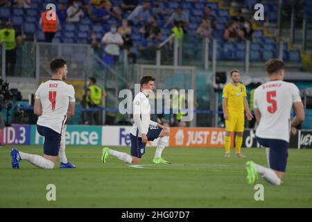 Alfredo Falcone - LaPresse 03/07/2021 Roma (Italien) Sport Soccer Ukraine - England Europameisterschaft Viertelfinale - Olimpico Stadium of Roma im Bild: Stockfoto