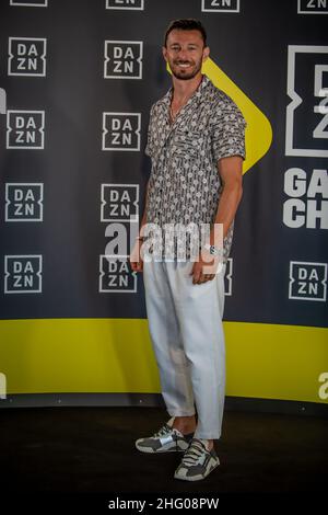 Claudio Furlan/LaPresse 08. Juli 2021 Mailand, Italien News Präsentation des DAZN-Teams für die Fußballsaison 2021/2022 auf dem Foto: Federico Balzaretti Stockfoto