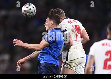 LaPresse - Fabio Ferrari 11. Juli 2021 - London, Großbritannien Sportfußball IItalien vs England - EM 2020 Finale - Wembley Stadium, London im Bild: Andrea Belotti Stockfoto