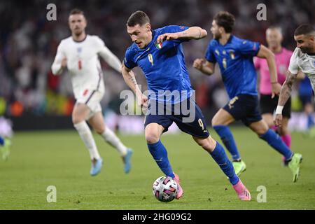 LaPresse - Fabio Ferrari 11. Juli 2021 - London, Großbritannien Sportfußball IItalien vs England - EM 2020 Finale - Wembley Stadium, London im Bild: Andrea Belotti Stockfoto