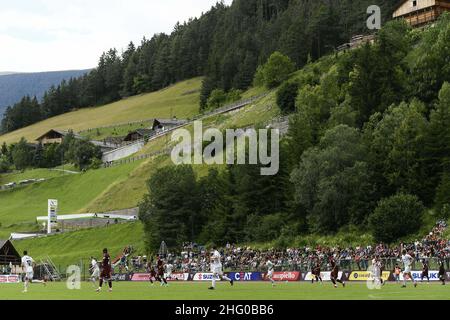 LaPresse - Fabio Ferrari 18. Juli 2021 Santa Cristina Valgardena ( Italien ) Sport EXCLUSIVE TURIN FC Turin FC - Vorsaison Rückzug für die Saison 2021-2022 - Turin fc vs Obermais Meran - Freundschaftsspiel. Im Bild:während des Spiels Stockfoto