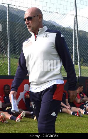 Foto LaPresse - Tano Pecoraro 21 07 2020 Neustift - (Italia) Sport Calcio Innsbruck Wacker vs Genoa amichevole nella foto: Ballardini Foto LaPresse - Tano Pecoraro 21. Juli 2021 Neustift - (Italien) Sport Soccer Innsbruck Wacker vs Genoa Friendly Match im Bild: Ballardini Stockfoto