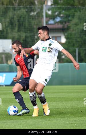 Foto LaPresse - Tano Pecoraro 21 07 2020 Neustift - (Italia) Sport Calcio Innsbruck Wacker vs Genoa amichevole nella foto: biraschi Foto LaPresse - Tano Pecoraro 21. Juli 2021 Neustift - (Italien) Sport Soccer Innsbruck Wacker vs Genoa Friendly Match im Bild: biraschi Stockfoto