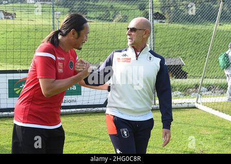 Foto LaPresse - Tano Pecoraro 21 07 2020 Neustift - (Italia) Sport Calcio Innsbruck Wacker vs Genoa amichevole nella foto: Ballardini Foto LaPresse - Tano Pecoraro 21. Juli 2021 Neustift - (Italien) Sport Soccer Innsbruck Wacker vs Genoa Friendly Match im Bild: Ballardini Stockfoto