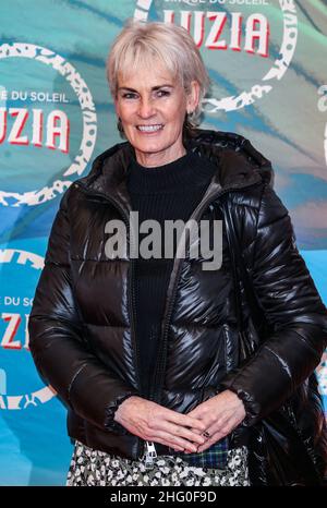 Judy Murray sah, wie sie zur Pressenacht der „LUZIA“ des Cirque du Soleil in der Royal Albert Hall in London eintraf. Stockfoto