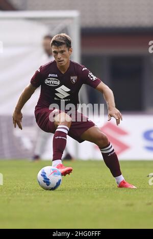 Foto LaPresse - Fabio Ferrari 24 Luglio 2021 Santa Cristina Valgardena ( Italia ) Sport ESCLUSIVA TURIN FC Turin FC - Ritiro pre-campionato stagione 2021-2022 - Turin FC vs Brixen - gara amichevole. Nella foto: Segre Photo LaPresse - Fabio Ferrari 24. Juli 2021 Santa Cristina Valgardena ( Italien ) Sport EXCLUSIVE TURIN FC Turin FC - Vorsaison Rückzug für die Saison 2021-2022 - Turin FC vs Brixen - Freundschaftsspiel. Im Bild:Segre Stockfoto