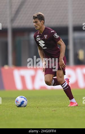 Foto LaPresse - Fabio Ferrari 24 Luglio 2021 Santa Cristina Valgardena ( Italia ) Sport ESCLUSIVA TURIN FC Turin FC - Ritiro pre-campionato stagione 2021-2022 - Turin FC vs Brixen - gara amichevole. Nella foto: Segre Photo LaPresse - Fabio Ferrari 24. Juli 2021 Santa Cristina Valgardena ( Italien ) Sport EXCLUSIVE TURIN FC Turin FC - Vorsaison Rückzug für die Saison 2021-2022 - Turin FC vs Brixen - Freundschaftsspiel. Im Bild:Segre Stockfoto