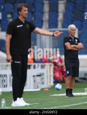 LaPresse - Spada Juli 31 , 2021 Bergamo ( Italien ) Sport Soccer Saison 2021-2022 Freundschaftsspiel Atalanta gegen Pordenone im Bild: gasperini Stockfoto