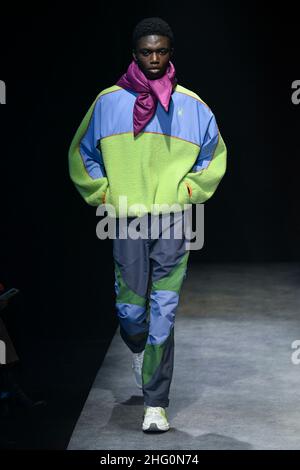 SPYDER Herbst/Winter 2022-23 Start- und Landebahn während der Milan Fashion Week Menswear Januar 2022 - Mailand, Italien 17/01/2022 Stockfoto