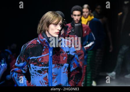 SPYDER Herbst/Winter 2022-23 Start- und Landebahn während der Milan Fashion Week Menswear Januar 2022 - Mailand, Italien 17/01/2022 Stockfoto