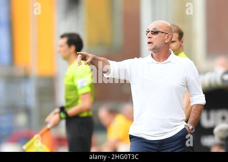 Foto Tano Pecoraro/LaPresse 13 Agosto 2021 Genua, Italia Sport calcio Genua vs Perugia - Coppa Italia 2021/2022 - Stadio Luigi Ferraris Nella foto: Ballardini Foto Tano Pecoraro/LaPresse 13. August 2021 Genua, Italien Fußball Genua vs Perugia - Italienischer Pokal 2021/2022 - Stadion Luigi Ferraris im Bild: Ballardini Stockfoto