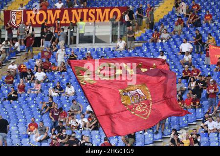 Fabrizio Corragetti / LaPresse August 14st, 2021 Rom, Italien Sport Fußball AS Roma vs Raja Club Athletic - Pre-Season Friendly 2021/2022 - Olimpico Stadion im Bild: Fans Stockfoto