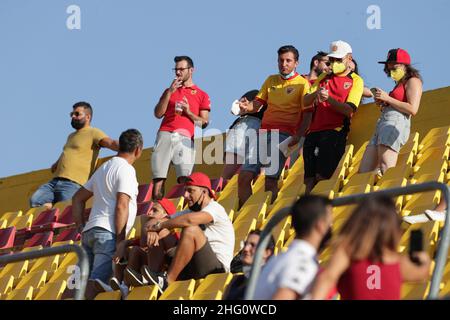 Alessandro Garofalo/LaPresse 14. August 2021 Benevento, Italien Fußballsport Benevento vs Spal - Italienischer Pokal 2021/2022 - Ciro Vigorito Stadion im Bild: Stockfoto