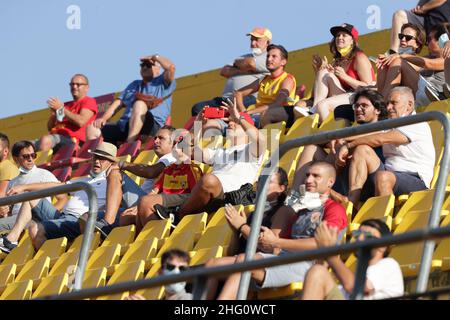 Alessandro Garofalo/LaPresse 14. August 2021 Benevento, Italien Fußballsport Benevento vs Spal - Italienischer Pokal 2021/2022 - Ciro Vigorito Stadion im Bild: Stockfoto