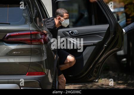 Claudio Furlan/LaPresse August 20, 2021 Mailand , Italien News Sport Soccer Neuerwerb von AC Milan Alessandro Florenzi an der Madonnina Klinik für medizinische Untersuchungen Stockfoto