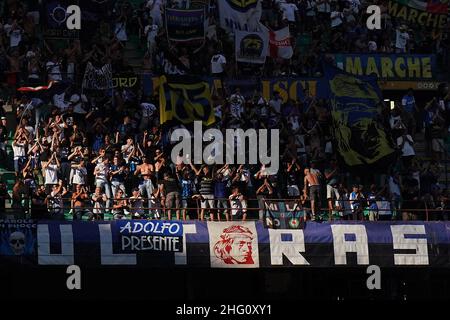 Spada/LaPresse 21. August 2021 - Mailand, Italien Sport, Soccer Inter vs Genua - Italienische Serie A Fußballmeisterschaft 2021/2022 - San Siro Stadion. Auf dem Foto: Inter Fans Stockfoto