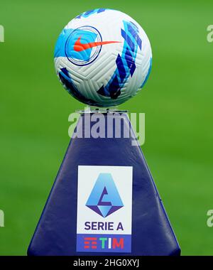 Spada/LaPresse 21. August 2021 - Mailand, Italien Sport, Soccer Inter vs Genua - Italienische Serie A Fußballmeisterschaft 2021/2022 - San Siro Stadion. Auf dem Foto: Offizieller Ball Stockfoto