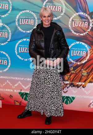 London, Großbritannien. 13th Januar 2022. Judy Murray sah, wie sie zur Pressenacht der „LUZIA“ des Cirque du Soleil in der Royal Albert Hall in London eintraf. (Foto von Brett Cove/SOPA Images/Sipa USA) Quelle: SIPA USA/Alamy Live News Stockfoto