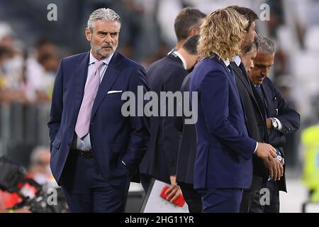 LaPresse - Fabio Ferrari 28. August 2021 Turin, Italien Sportfußball Juventus FC vs Empoli - Italienische Fußballmeisterschaft League A Tim 2021/2022 - Allianz Stadium. Im Bild:Maurizio Arrivabene Stockfoto