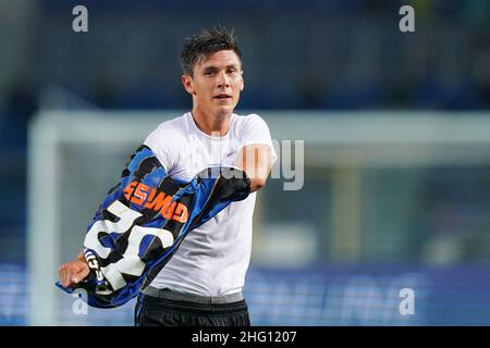 Spada/LaPresse 28. August 2021 -, Bergamo Sport, Fußball Atalanta vs Bologna - Italienische Serie A Fußballmeisterschaft 2021/2022 - Gebis Stadion auf dem Foto: matteo pessina Stockfoto