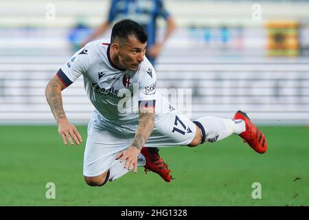 Spada/LaPresse 28. August 2021 -, Bergamo Sport, Soccer Atalanta vs Bologna - Italienische Serie A Fußballmeisterschaft 2021/2022 - Gebis Stadion auf dem Foto: gary medel Stockfoto