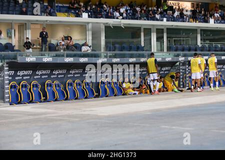 Paola Garbuio/LaPresse 27. August 2021 - Verona, Italien Sport, Soccer Hellas Verona vs inter - Italienische Serie A Fußballmeisterschaft 2021/2022 - Marcantonio Bentegodi Stadium. Auf dem Foto: Bank Stockfoto