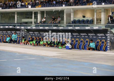 Paola Garbuio/LaPresse 27. August 2021 - Verona, Italien Sport, Soccer Hellas Verona vs inter - Italienische Serie A Fußballmeisterschaft 2021/2022 - Marcantonio Bentegodi Stadium. Auf dem Foto: Bank Stockfoto