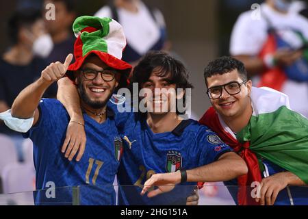 LaPresse - Fabio Ferrari September, 02 2021 Florenz, Italien Sportfußball Italien vs Bulgarien - Qatar WM Qualifiers - Artemio Franchi Stadion von Florenz im Bild: Fans Stockfoto