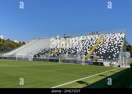 Foto Tano Pecoraro/LaPresse 12 settembre 2021 - LaSporzia, Italia Sport, Calcio Spezia vs Udinese - Campionato italiano di calcio Serie A Tim 2021/2022 - Stadio Alberto Picco Nella foto: stadio alberto picco Foto Tano Pecoraro/LaPresse 12. September 2021 - Genua, Italien Sport, Fußball Spezia vs Udinese - Italienische Serie A Fußballmeisterschaft 2021/2022 - Alberto Picco Stadion auf dem Foto: alberto picco Stadion Stockfoto