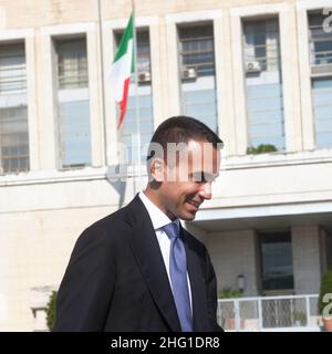 Mauro Scrobogna /LaPresse September 14, 2021&#xa0; Rom, Italien Nachrichten Farnesina - Einweihung der 'Viale dei Giusti della Farnesina' auf dem Foto: Außenminister Luigi Di Maio Stockfoto