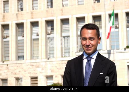 Mauro Scrobogna /LaPresse September 14, 2021&#xa0; Rom, Italien Nachrichten Farnesina - Einweihung der 'Viale dei Giusti della Farnesina' auf dem Foto: Außenminister Luigi Di Maio Stockfoto