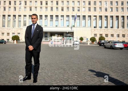 Mauro Scrobogna /LaPresse September 14, 2021&#xa0; Rom, Italien Nachrichten Farnesina - Einweihung der 'Viale dei Giusti della Farnesina' auf dem Foto: Außenminister Luigi Di Maio Stockfoto