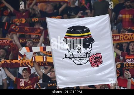 Alfredo Falcone / LaPresse 16. September 2021 Rom, Italien Sport Soccer Roma - CSKA Sofia - Europa Conference League 2021/2022 - Olympiastadion von Rom im Bild:Unterstützer Stockfoto