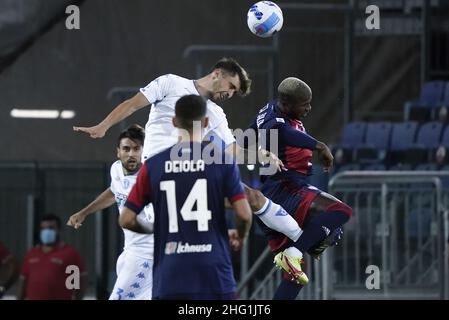 LaPresse/Alessandro Tocco 22. September 2021 Cagliari (Italien) Sport Soccer Cagliari Calcio vs Empoli FC League A Tim 2021/2022 "Unipol Domus" Stadion&#xa0; im Bild:KEITA 9 (Cagliari Calcio) Stockfoto