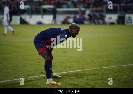 LaPresse/Alessandro Tocco 22. September 2021 Cagliari (Italien) Sport Soccer Cagliari Calcio vs Empoli FC League A Tim 2021/2022 "Unipol Domus" Stadion&#xa0; im Bild:KEITA 9 (Cagliari Calcio) Stockfoto