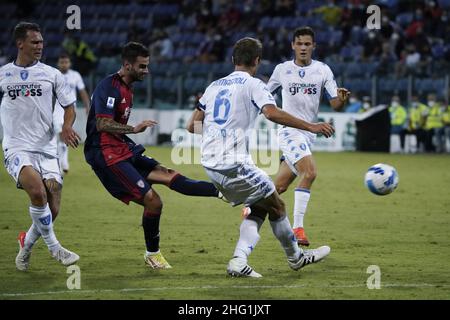 LaPresse/Alessandro Tocco 22. September 2021 Cagliari (Italien) Sport Soccer Cagliari Calcio vs Empoli FC League A Tim 2021/2022 "Unipol Domus" Stadion&#xa0; im Bild: Stockfoto