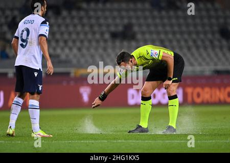 Marco Alpozzi/LaPresse 23. September 2021 Turin, Italien Sportfußball EXKLUSIV TURIN FC Turin vs Lazio - Italienische Fußballmeisterschaft Liga A Tim 2021/2022 - Olimpico Grande Torino Stadion. Im Bild: Abisso Stockfoto