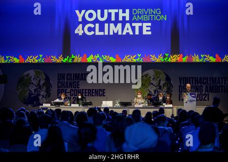 Claudio Furlan/LaPresse September 28, 2021 Milano , Italy News Youth4Climate UN Climate Pre Conference Stockfoto