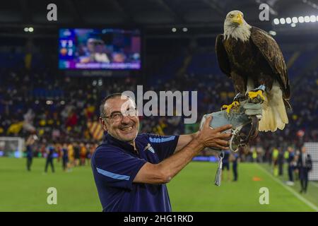 Fabrizio Corragetti / LaPresse 26st. September 2021 Rom, Italien Sportfußball SS Lazio vs AS Roma - Italienische Fußballmeisterschaft League A Tim 2021/2022 - Olympiastadion im Bild: Stockfoto